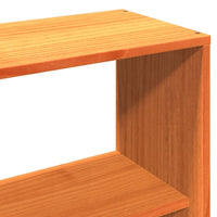 vidaXL Letto Libreria senza Materasso Marrone Cera 140x200 cm Legno