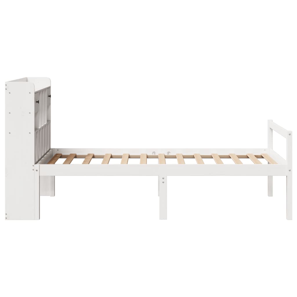 vidaXL Letto con Libreria senza Materasso 75x190 cm in Legno Pino