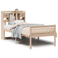vidaXL Letto Libreria senza Materasso 90x200 cm Legno Massello Pino