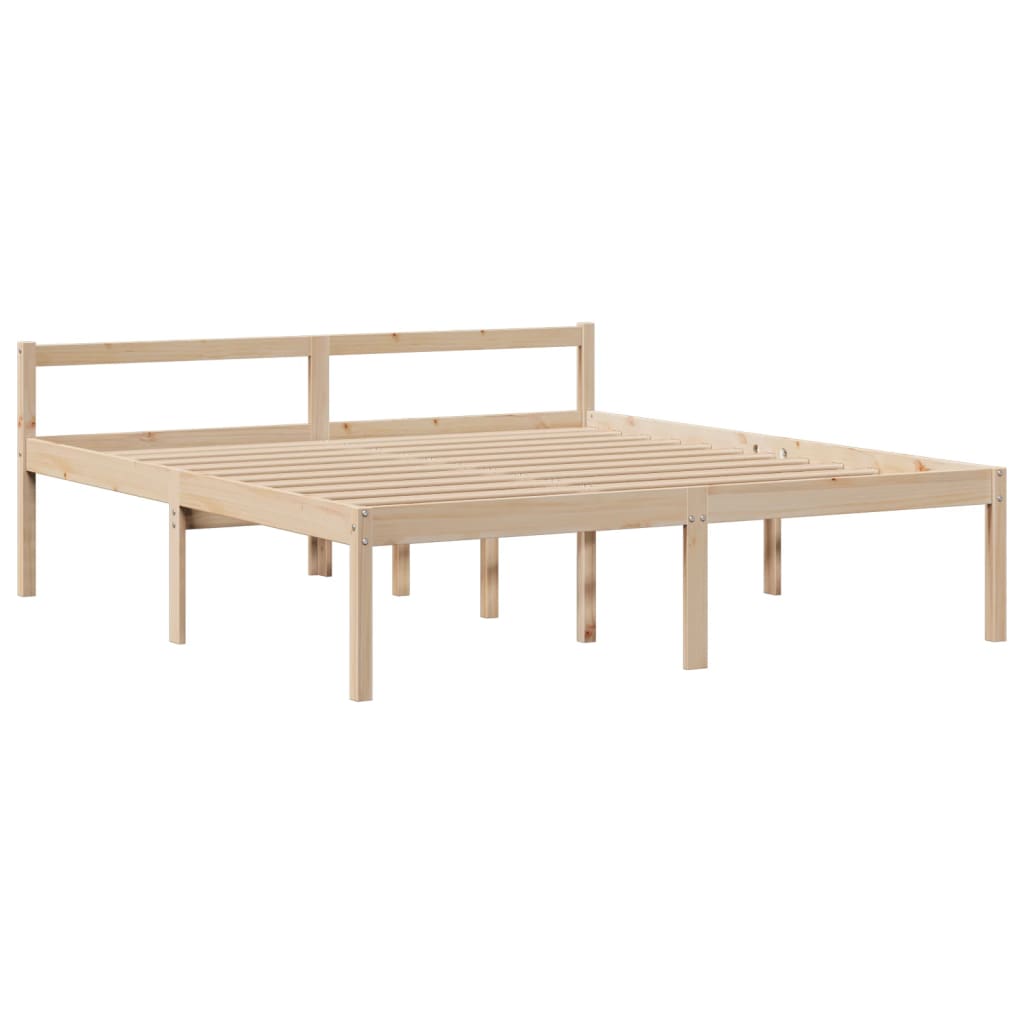 Letto Libreria senza Materasso 180x200 cm in Legno di Pino 3322061