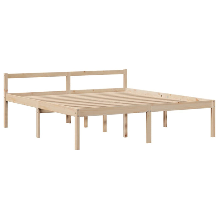 Letto Libreria senza Materasso 180x200 cm in Legno di Pino 3322061