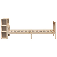 vidaXL Letto Libreria senza Materasso 90x190 cm Legno Massello Pino