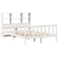 vidaXL Letto Libreria senza Materasso Bianco 160x200 cm Legno di Pino