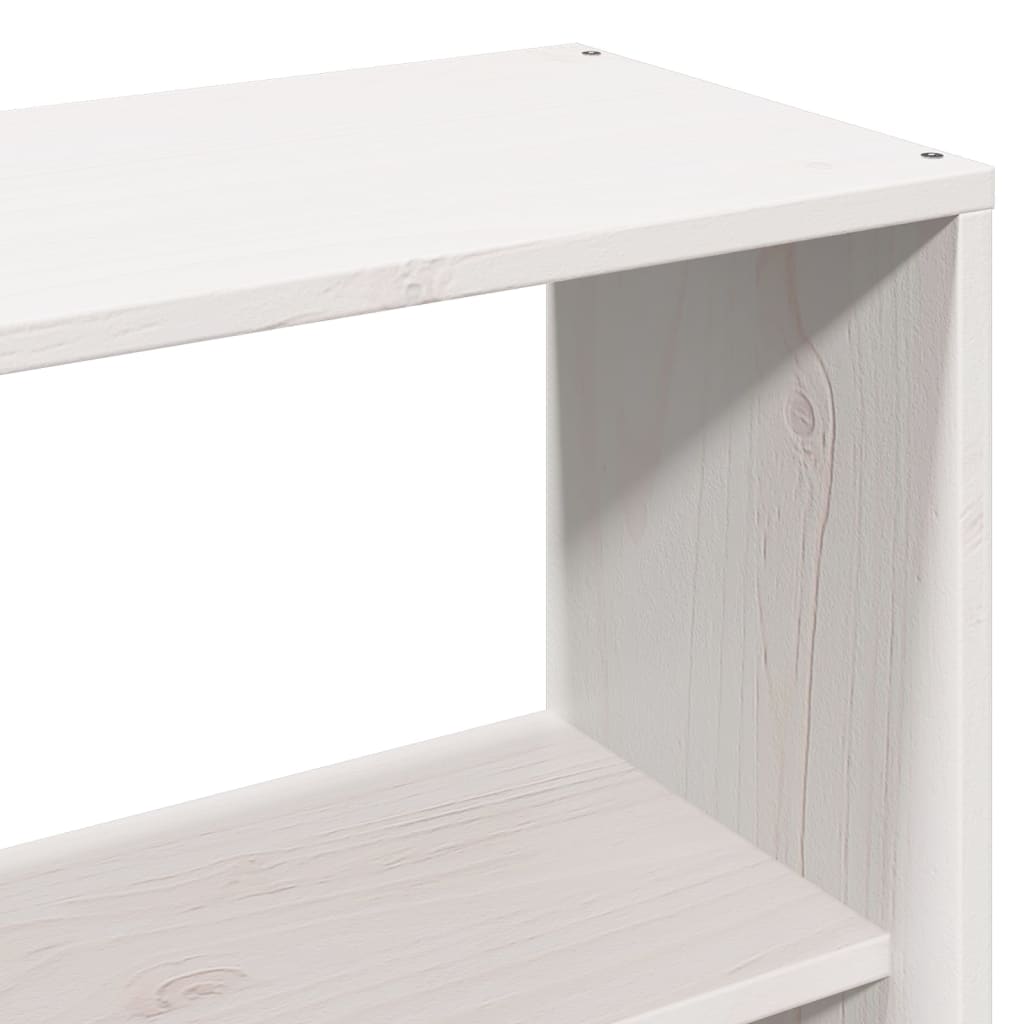 vidaXL Letto Libreria senza Materasso Bianco 160x200 cm Legno di Pino