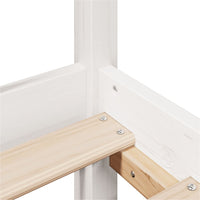 vidaXL Letto Libreria senza Materasso Bianco 160x200 cm Legno di Pino