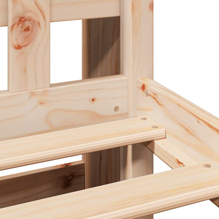 vidaXL Letto Libreria senza Materasso 90x190 cm Legno Massello Pino