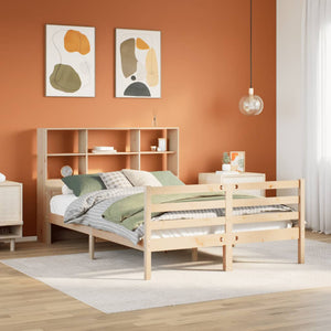 vidaXL Letto Libreria senza Materasso 140x200 cm in Legno di Pino