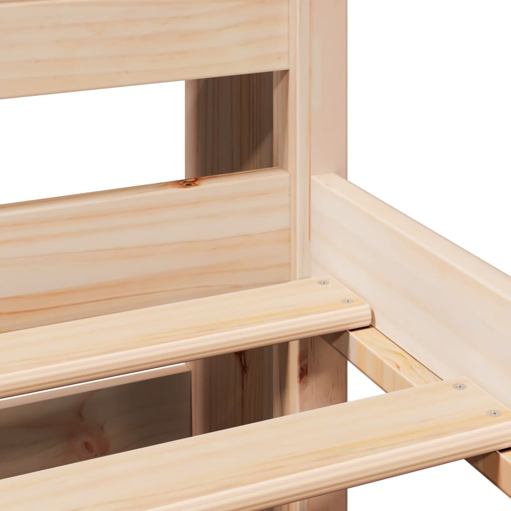 vidaXL Letto Libreria senza Materasso 140x190 cm in Legno di Pino