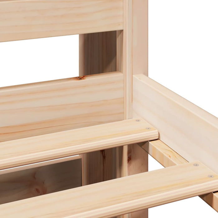 vidaXL Letto Libreria senza Materasso 90x200 cm Legno Massello Pino