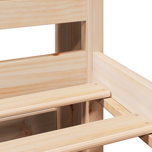 vidaXL Letto Libreria senza Materasso 140x200 cm in Legno di Pino