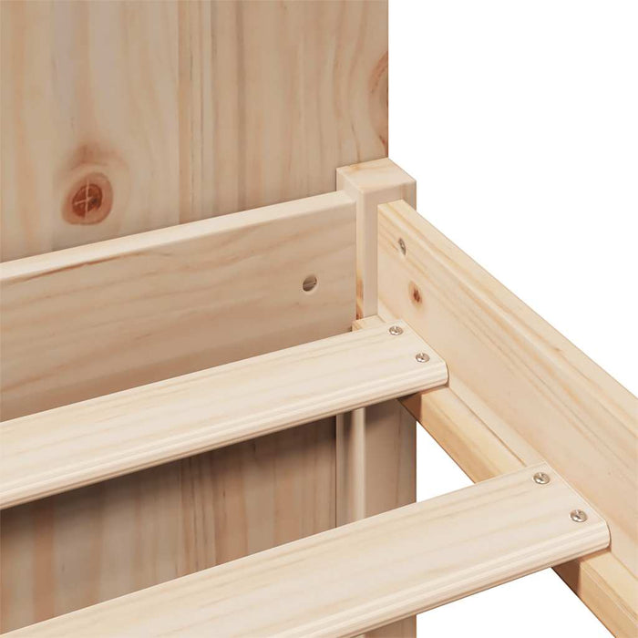 vidaXL Letto Libreria senza Materasso 135x190 cm in Legno di Pino