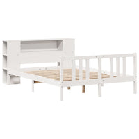 vidaXL Letto Libreria senza Materasso Bianco 140x200 cm Legno di Pino