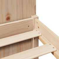 Letto Libreria senza Materasso 150x200 cm in Legno di Pino 3322283