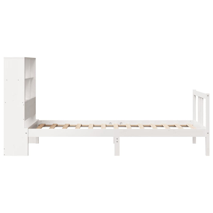 vidaXL Letto Libreria senza Materasso Bianca 90x200 cm Legno di Pino