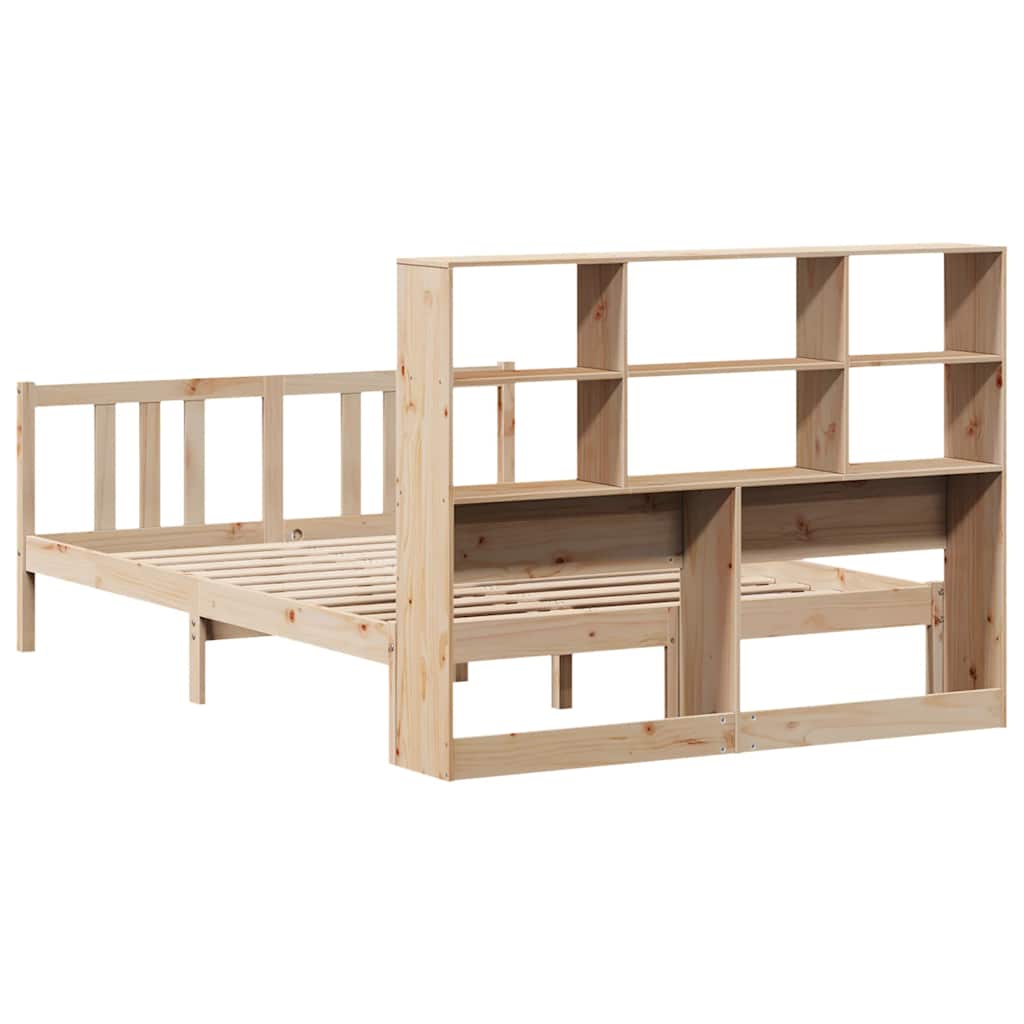 vidaXL Letto Libreria senza Materasso 120x200cm Legno Massello di Pino