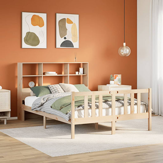 vidaXL Letto Libreria senza Materasso 120x200cm Legno Massello di Pino