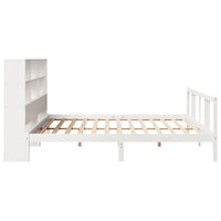 vidaXL Letto Libreria senza Materasso Bianco 200x200 cm Legno di Pino