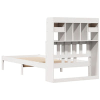 vidaXL Letto Libreria senza Materasso Bianca 90x200 cm Legno di Pino