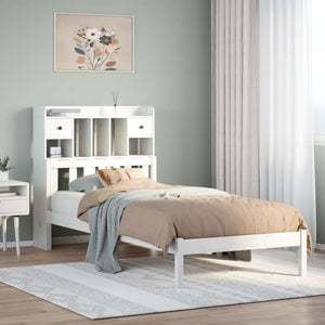 vidaXL Letto Libreria senza Materasso Bianca 90x200 cm Legno di Pino