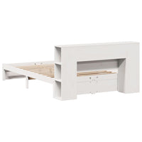 vidaXL Letto Libreria senza Materasso Bianco 120x200 cm Legno di Pino