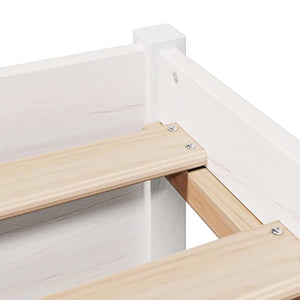 vidaXL Letto Libreria senza Materasso Bianco 160x200 cm Legno di Pino