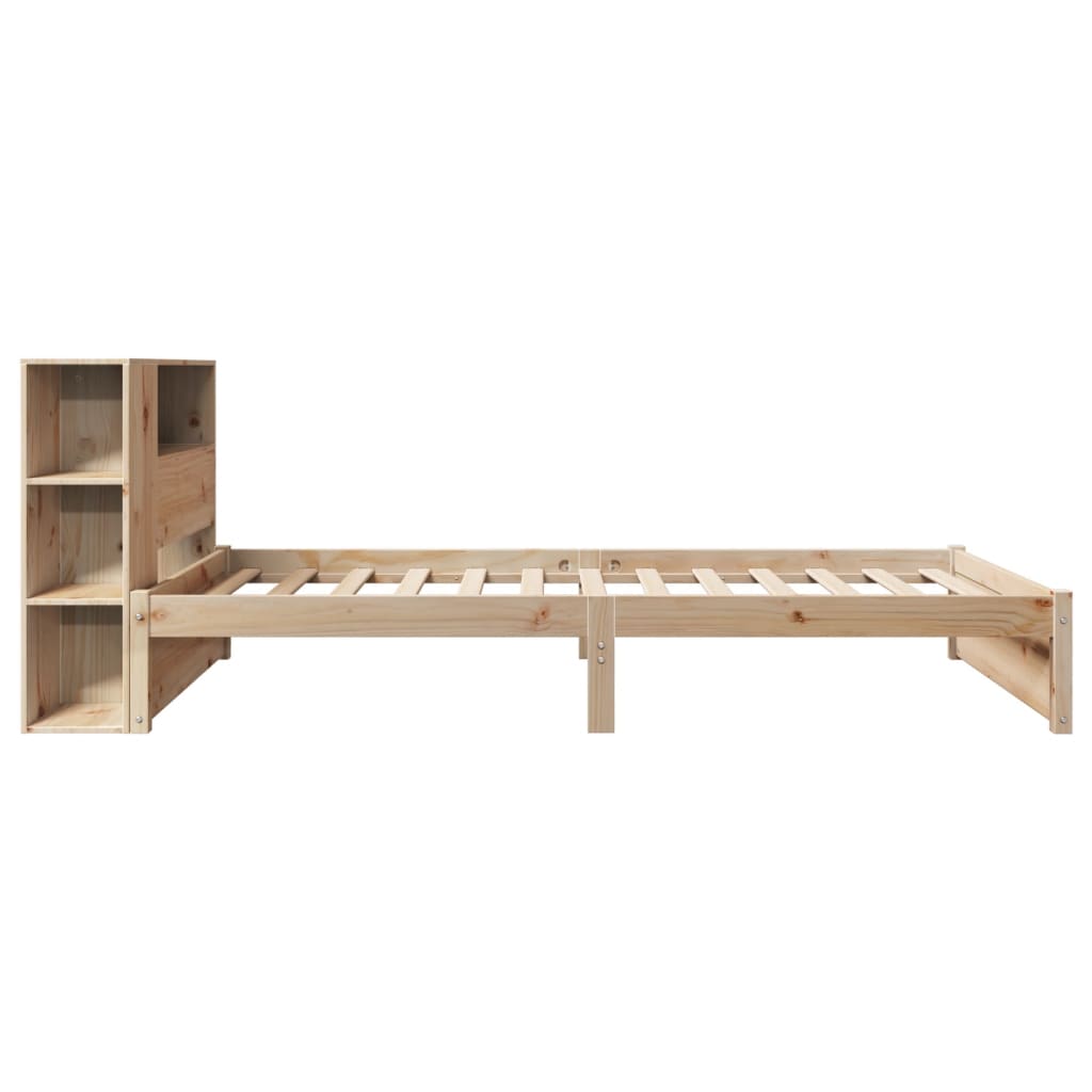 vidaXL Letto Libreria senza Materasso 90x190 cm Legno Massello Pino