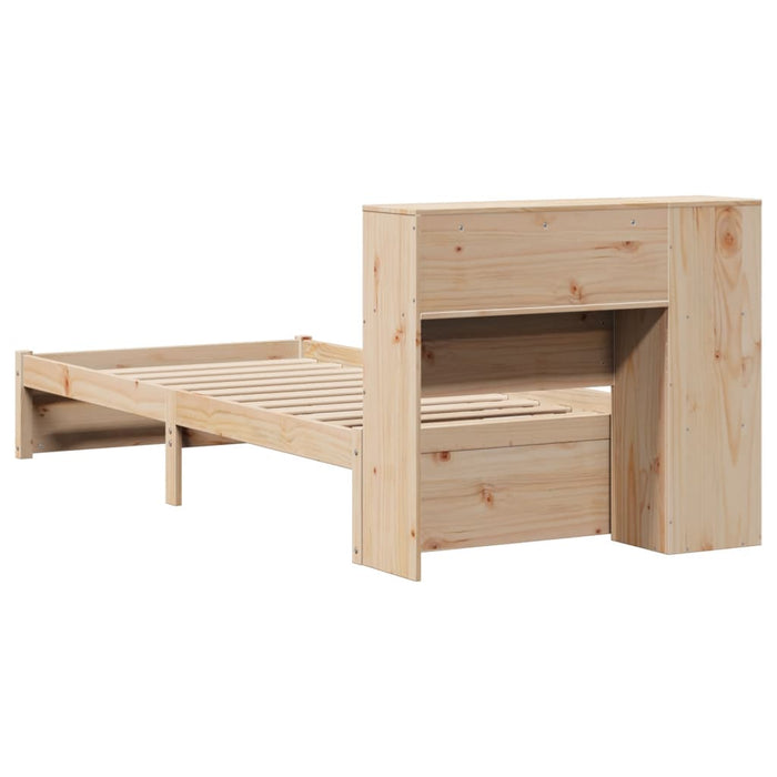 vidaXL Letto Libreria senza Materasso 90x200 cm Legno Massello Pino