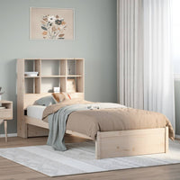 vidaXL Letto Libreria senza Materasso 90x190 cm Legno Massello Pino