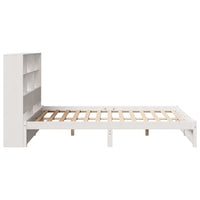 Letto Libreria senza Materasso Bianco 135x190 cm Legno di Pino 3322384