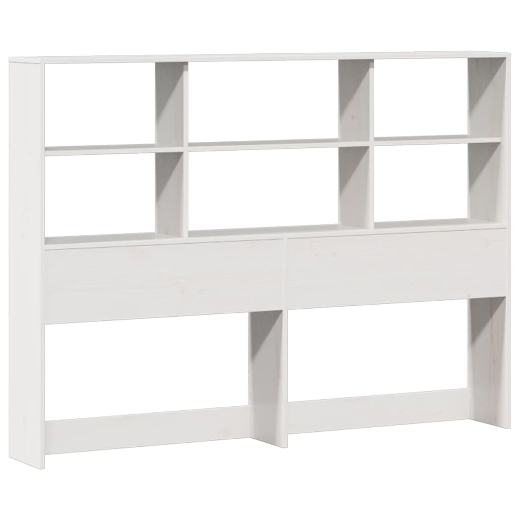 Letto Libreria senza Materasso Bianco 135x190 cm Legno di Pino 3322384