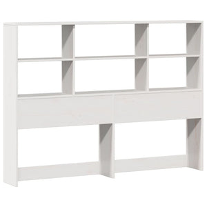Letto Libreria senza Materasso Bianco 135x190 cm Legno di Pino 3322384