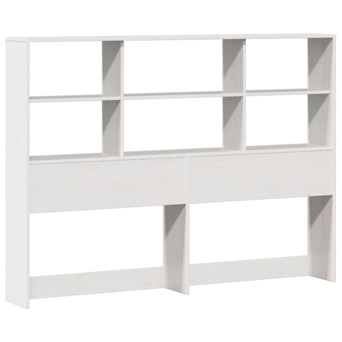 Letto Libreria senza Materasso Bianco 135x190 cm Legno di Pino 3322384