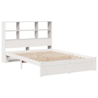 vidaXL Letto Libreria senza Materasso Bianco 120x200 cm Legno di Pino