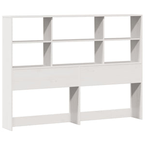 vidaXL Letto Libreria senza Materasso Bianco 120x200 cm Legno di Pino