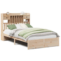 vidaXL Letto Libreria senza Materasso 135x190 cm in Legno di Pino