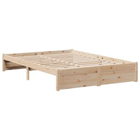 vidaXL Letto Libreria senza Materasso 150x200 cm in Legno di Pino