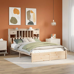 vidaXL Letto Libreria senza Materasso 150x200 cm in Legno di Pino