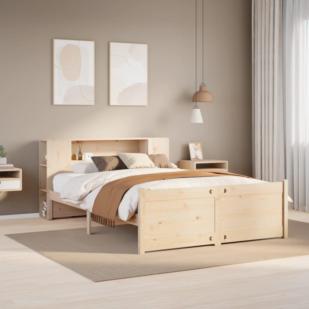 vidaXL Letto Libreria senza Materasso 120x200cm Legno Massello di Pino