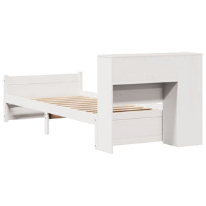 vidaXL Letto con Libreria senza Materasso 75x190 cm in Legno Pino