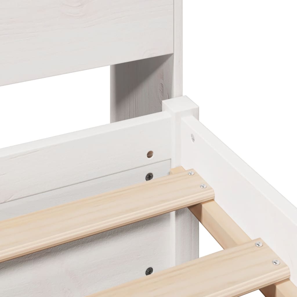 vidaXL Letto con Libreria senza Materasso 75x190 cm in Legno Pino