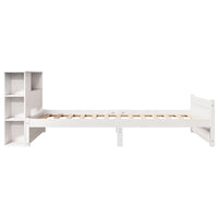 vidaXL Letto Libreria senza Materasso Bianco 90x190 cm Massello Pino