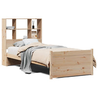 vidaXL Letto Libreria senza Materasso 90x190 cm Legno Massello Pino