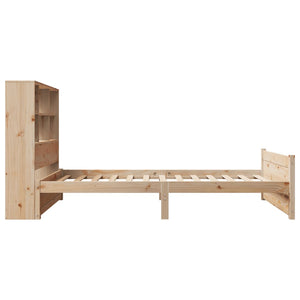 vidaXL Letto Libreria senza Materasso 90x190 cm Legno Massello Pino