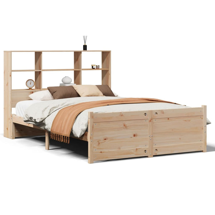 vidaXL Letto Libreria senza Materasso 140x190 cm in Legno di Pino