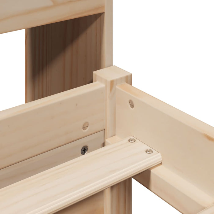 vidaXL Letto Libreria senza Materasso 160x200 cm in Legno di Pino