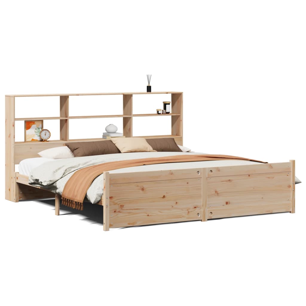 vidaXL Letto Libreria senza Materasso 180x200 cm in Legno di Pino