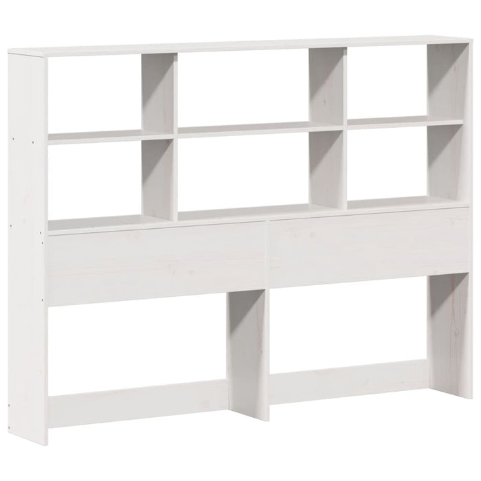 Letto Libreria senza Materasso Bianco 150x200 cm Legno di Pino 3322565