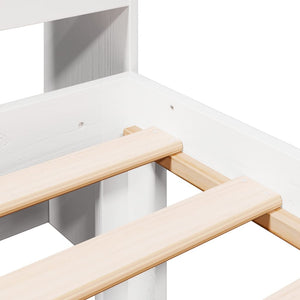 vidaXL Letto Libreria senza Materasso Bianca 90x200 cm Legno di Pino