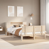 vidaXL Letto Libreria senza Materasso 150x200 cm in Legno di Pino