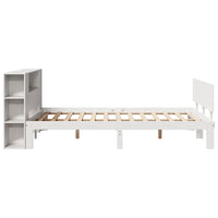 vidaXL Letto Libreria senza Materasso Bianco 150x200 cm Legno di Pino